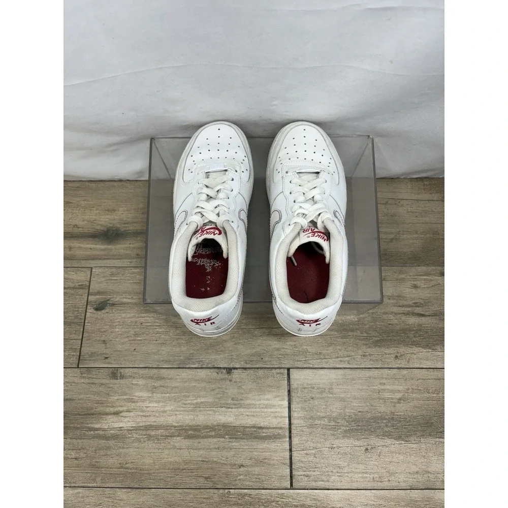 Nike Air Force 1‎ Low AF-1 1982 Red and White 314192-911 Youth  6.5/ Woman's 8